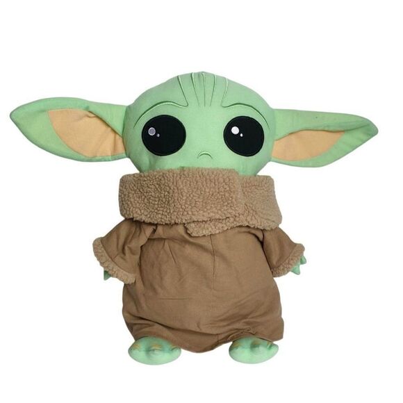 Star Wars The Mandalorian Baby Yoda Pillow Buddy Large 18" Plush Disney NWOT - Picture 1 of 6
